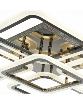 SLE200482-05 Светильник потолочный Темный хром/Белый LED 1*140W 3000-6000K QUTRO-foto5