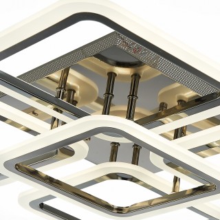 SLE200482-05 Светильник потолочный Темный хром/Белый LED 1*140W 3000-6000K QUTRO-foto5