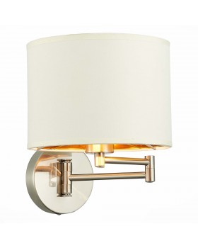 SLE300551-01 Бра Никель/Золотистый, Светло-бежевый E27 1*40W BRESCIA-foto3