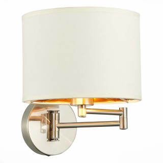 SLE300551-01 Бра Никель/Золотистый, Светло-бежевый E27 1*40W BRESCIA-foto3