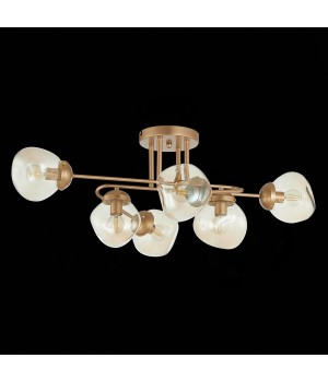 SLE155702-06 Люстра потолочная Золотистый/Янтарный E14 6*40W MORE-foto8