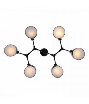 SLE183402-06 Люстра потолочная Черный/Черный E14 6*60W GIMENTO-foto10