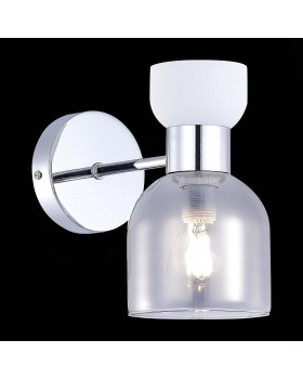 SLE1045-101-01 Бра Хром/Белый, Дымчатый E14 1*40W VENTO-foto3