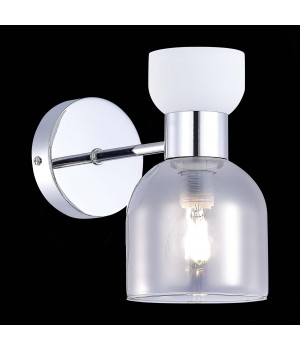 SLE1045-101-01 Бра Хром/Белый, Дымчатый E14 1*40W VENTO-foto3