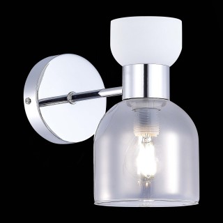 SLE1045-101-01 Бра Хром/Белый,  Дымчатый E14 1*40W VENTO-foto3