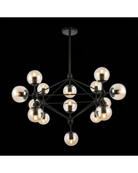 SLE154903-15 Люстра подвесная Черный/Янтарный E27 15*40W LACOTTA-foto3