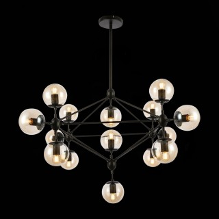 SLE154903-15 Люстра подвесная Черный/Янтарный E27 15*40W LACOTTA-foto3