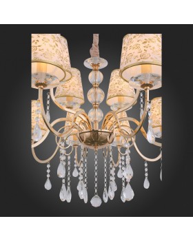 SL176.203.12 Люстра подвесная ST-Luce Золото, Прозрачный/Бежевый, Золото E14 12*40W AUMENTATO-foto12