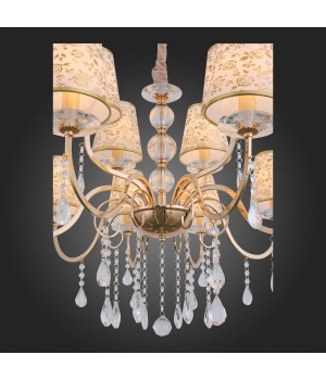 SL176.203.12 Люстра подвесная ST-Luce Золото, Прозрачный/Бежевый, Золото E14 12*40W AUMENTATO-foto12
