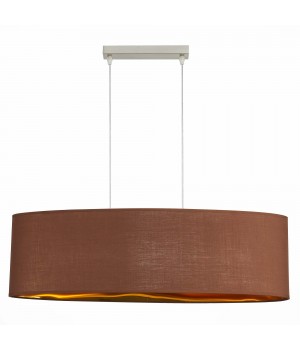 SLE300583-03 Светильник подвесной Никель/Золотистый, Коричневый E27 3*40W BRESCIA-foto2