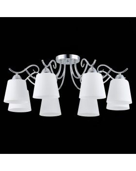 SLE103902-08 Люстра потолочная Хром/Белый E27 8*60W LIADA-foto8