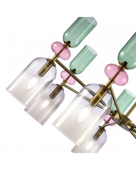 SL2000.202.07 Люстра потолочная ST-Luce Золотистый/Дымчатый E14 7*40W GEA-foto4