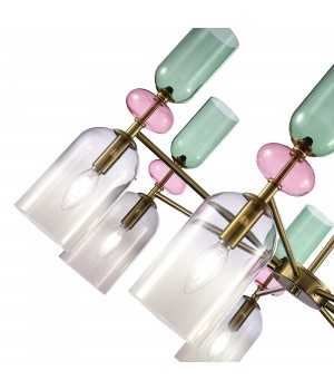 SL2000.202.07 Люстра потолочная ST-Luce Золотистый/Дымчатый E14 7*40W GEA-foto4