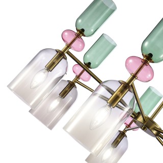 SL2000.202.07 Люстра потолочная ST-Luce Золотистый/Дымчатый E14 7*40W GEA-foto4