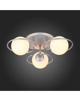 SL418.102.03 Люстра потолочная Серебристый/Белый E27 3*60W GALIO-foto7