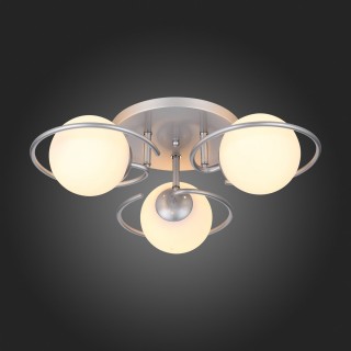 SL418.102.03 Люстра потолочная Серебристый/Белый E27 3*60W GALIO-foto7