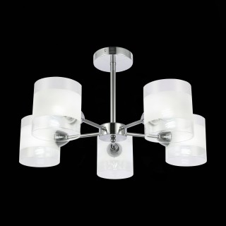 SLE102802-05 Люстра потолочная Хром/Прозрачный, Белый E14 5*40W MIENTO-foto4