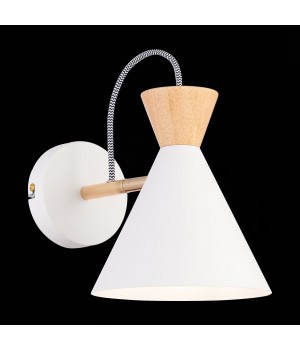 SLE125101-01 Бра Белый, Золотой/Белый, Светлое дерево E14 1*40W Modica-foto3