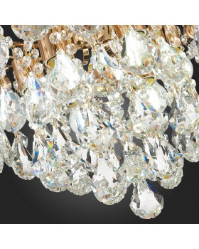 SLE160202-06 Светильник потолочный Французское золото/Прозрачный E27 6*60W KRISTO-foto5