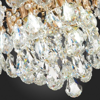 SLE160202-06 Светильник потолочный Французское золото/Прозрачный E27 6*60W KRISTO-foto5