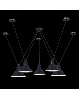 SL1804.403.05 Светильник подвесной ST-Luce Черный/Черный E14 5*60W SVEVO-foto4