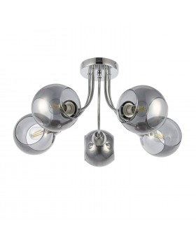 SLE102102-05 Люстра потолочная Хром/Дымчатый E14 5*40W RELOTTE-foto2