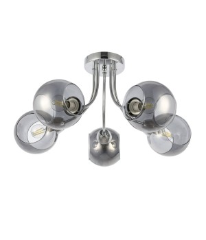 SLE102102-05 Люстра потолочная Хром/Дымчатый E14 5*40W RELOTTE-foto2