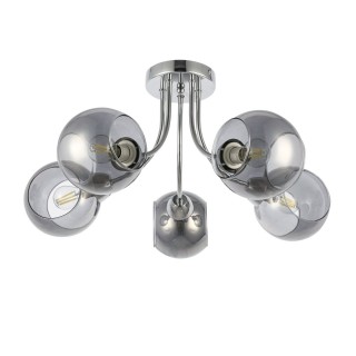 SLE102102-05 Люстра потолочная Хром/Дымчатый E14 5*40W RELOTTE-foto2