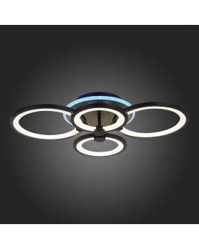 SLE200342-04RGB Светильник потолочный Черный/Белый LED 1*100W RGB 8W 3000-6000K LETO-foto8