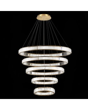 SL1622.313.05 Люстра подвесная ST-Luce Латунь/Прозрачный LED 1*285W 4000K TIVOLI-foto3