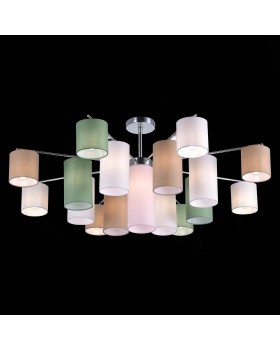 SLE300602-17 Люстра потолочная Хром/Белый, Бежевый, Зеленый E14 17*40W ESSENZA-foto5