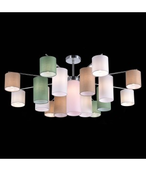 SLE300602-17 Люстра потолочная Хром/Белый, Бежевый, Зеленый E14 17*40W ESSENZA-foto5
