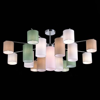 SLE300602-17 Люстра потолочная Хром/Белый, Бежевый, Зеленый E14 17*40W ESSENZA-foto5