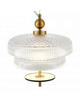 SL6122.313.01 Светильник подвесной ST-Luce Латунь/Прозрачный, Латунь LED 1*8W 3000K ORIENTAL-foto3