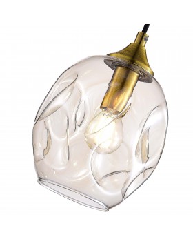 SL1188.303.01 Подвес ST-Luce Латунь/Коньячный E14 1*40W IDESIA-foto3