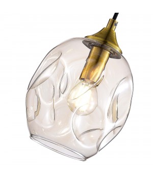 SL1188.303.01 Подвес ST-Luce Латунь/Коньячный E14 1*40W IDESIA-foto3