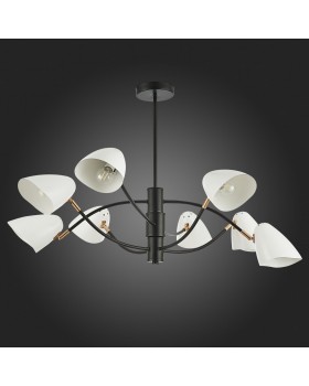 SLE103602-08 Люстра потолочная Черный, Золотой/Белый E14 8*40W SATTA-foto8