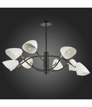 SLE103602-08 Люстра потолочная Черный, Золотой/Белый E14 8*40W SATTA-foto8