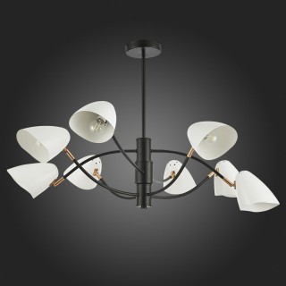 SLE103602-08 Люстра потолочная Черный, Золотой/Белый E14 8*40W SATTA-foto8