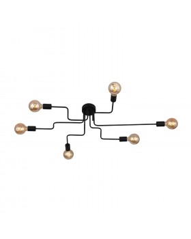 SL419.442.06 Люстра потолочная Черный E27 6*60W ANO-foto18
