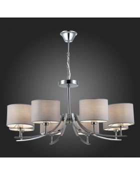 SLE105303-08 Люстра подвесная Хром/Серый E14 8*40W LINDA-foto5