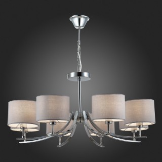 SLE105303-08 Люстра подвесная Хром/Серый E14 8*40W LINDA-foto5