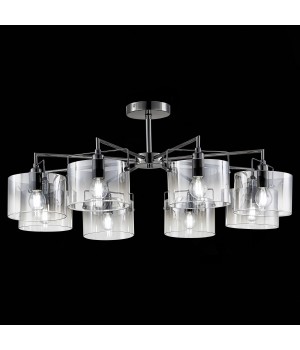 SLE155602-08 Люстра потолочная Хром/Дымчатый E14 8*40W NOSTA-foto4