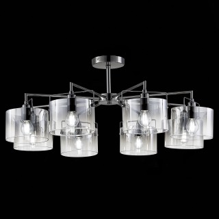 SLE155602-08 Люстра потолочная Хром/Дымчатый E14 8*40W NOSTA-foto4