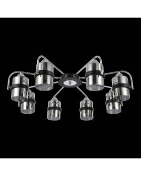 SLE102002-08 Люстра потолочная Черный, Хром/Дымчатый E27 8*40W FIUMO-foto5