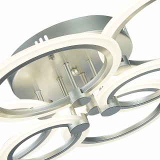 SLE500592-06 Светильник потолочный Серебристый/Белый LED 1*132W 3000-6000K CERINA-foto6