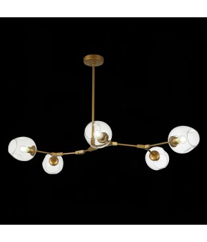 SLE154823-05 Люстра подвесная Золотистый/Прозрачный E27 5*40W RAMETTO-foto3