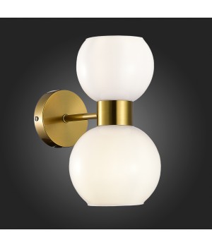 SLE1138-301-02 Бра Латунь/Белый E27 2*60W THONET-foto4