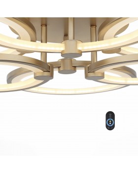 SL867.202.06 Люстра потолочная ST-Luce Золотистый/Белый LED 1*85W 3000K-6000K TWIDDLE DIMMER-foto14