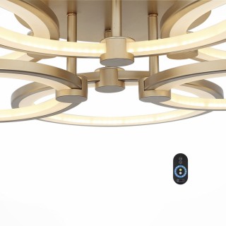 SL867.202.06 Люстра потолочная ST-Luce Золотистый/Белый LED 1*85W 3000K-6000K TWIDDLE DIMMER-foto14